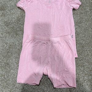 Pink Short Sleeve Pajama Set